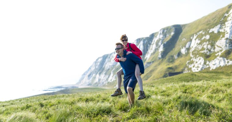 Samphire Hoe and the White Cliffs of Dover