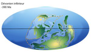©F. Thirion D Après C. Scotese Devonien (1)