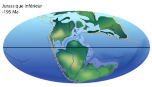 ©F. Thirion D Après C. Scotese Jurassique