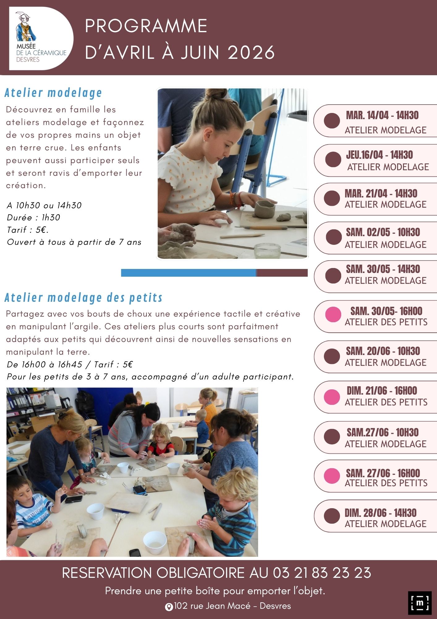 Affiche Prog Avril Juin